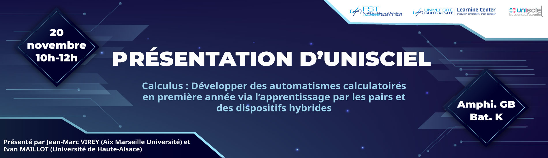 Conférence IA & évaluations du 20 novembre 2025 - de 10h à midi - Amphithéâtre GB Bâtiment K
