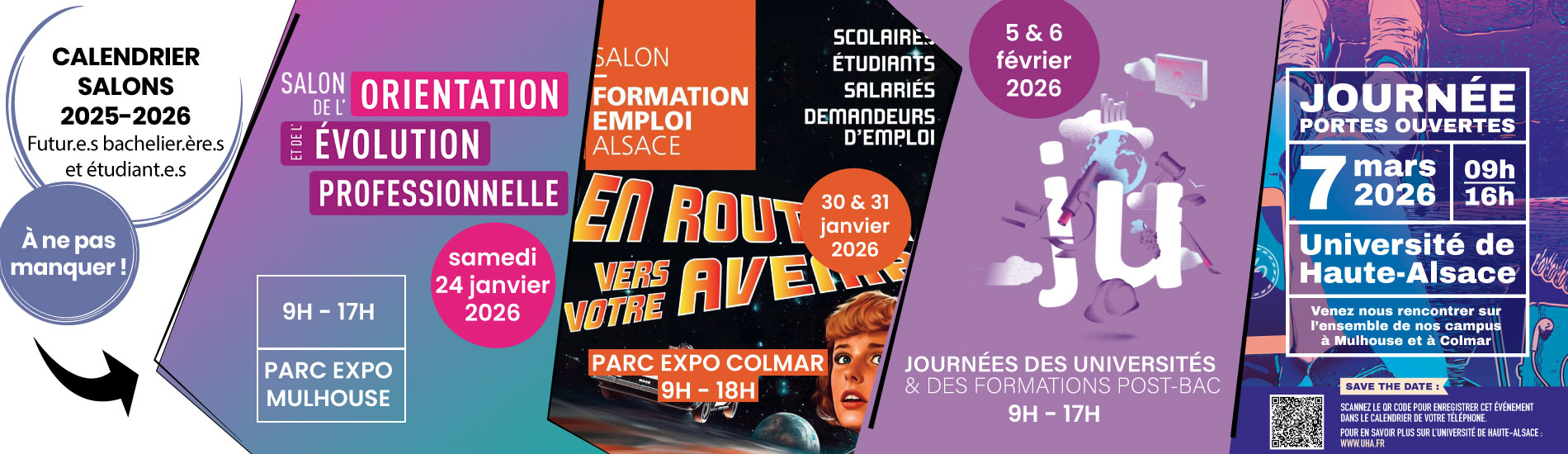 Salons de 2026 de la FST à Mulhouse, Colmar et Strasbourg